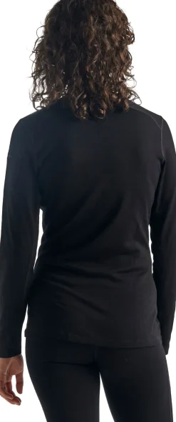 Icebreaker Womens 260 Tech Long Sleeved Crewe Top - Black Best