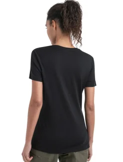 Icebreaker Womens Merino 150 Tech Lite III SS Tee - Black Hot