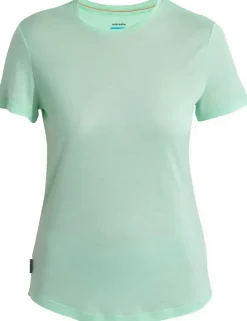 Icebreaker Womens Merino 125 Cool-Lite Sphere III SS Scoop Tee - Glass Clearance
