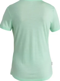 Icebreaker Womens Merino 125 Cool-Lite Sphere III SS Scoop Tee - Glass Clearance