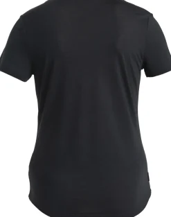 Icebreaker Womens Merino 125 Cool-Lite Sphere III SS Scoop Tee - Black Fashion