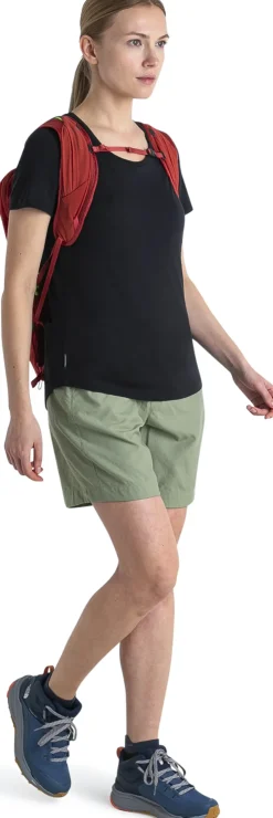 Icebreaker Womens Merino 125 Cool-Lite Sphere III SS Scoop Tee - Black Fashion