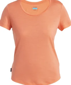 Icebreaker Womens Merino 125 Cool-Lite Sphere III SS Scoop Tee - Tang Online
