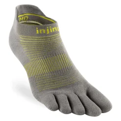 Injinji Mens Run Lightweight No Show Toe Socks - Neon Silver Online