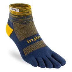 Injinji Mens Trail Midweight Mini Crew Toe socks - Moonlit New