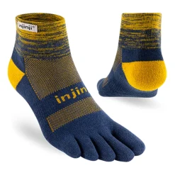 Injinji Mens Trail Midweight Mini Crew Toe socks - Moonlit New
