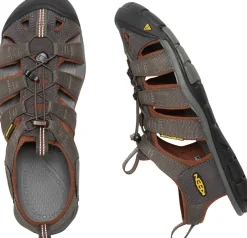 Keen Mens Clearwater CNX Sandals - Raven-Tortoise Shell Hot