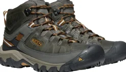 Keen Mens Targhee III Mid Waterproof Boots - Black Olive-Golden Brown Discount