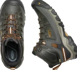 Keen Mens Targhee III Mid Waterproof Boots - Black Olive-Golden Brown Discount