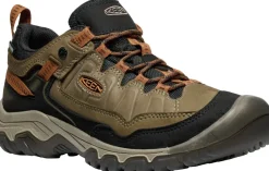 Keen Mens Targhee IV Waterproof Shoes - Sea Turtle-Roasted Pecan New