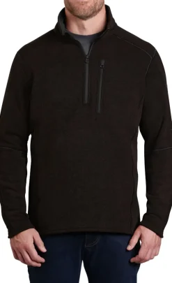 Kuhl Mens Interceptr 1/4 Zip Fleece - Charcoal Sale