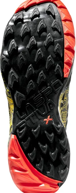 La Sportiva Mens Akasha II Running Shoe - Black-Yellow Hot