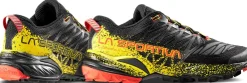 La Sportiva Mens Akasha II Running Shoe - Black-Yellow Hot