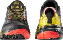 La Sportiva Mens Akasha II Running Shoe - Black-Yellow Hot