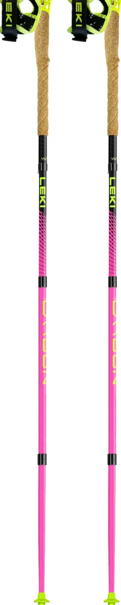 Leki Ultratrail FX.One Trail Running Poles - Neon Pink-Black-Neon Yellow Hot