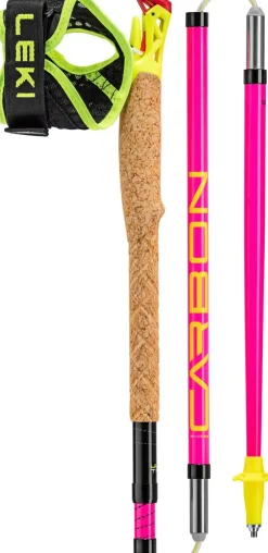 Leki Ultratrail FX.One Trail Running Poles - Neon Pink-Black-Neon Yellow Hot