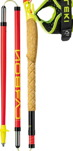 Leki Ultratrail FX.One Trail Running Poles - Bright Red-Black-Neon Yellow Clearance