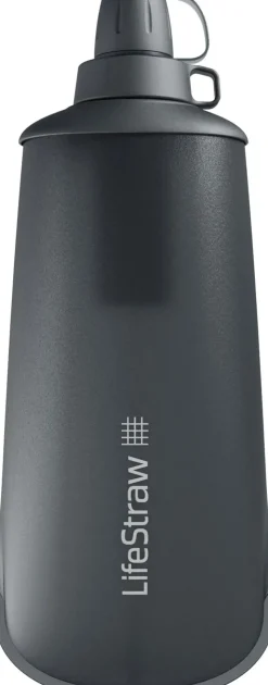 Lifestraw Peak Series Collapsible Squeeze Bottle 1L - Dark Mountain Gray Online