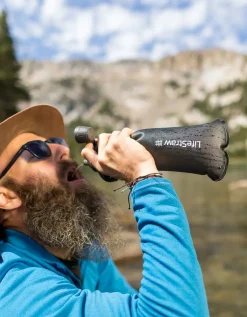 Lifestraw Peak Series Collapsible Squeeze Bottle 1L - Dark Mountain Gray Online