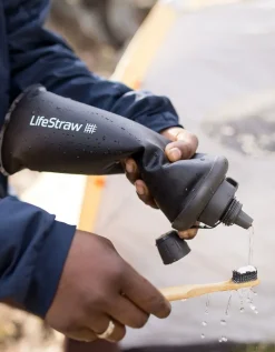 Lifestraw Peak Series Collapsible Squeeze Bottle 1L - Dark Mountain Gray Online