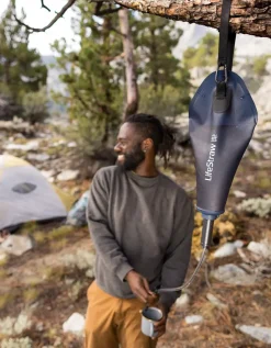 Lifestraw Peak Series Compact Gravity Water Filter System 3L - Dark Mountain Gray Fashion