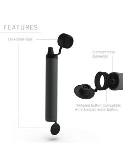 Lifestraw Peak Series Personal Water Filter Straw - Dark Gray Clearance