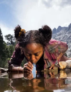 Lifestraw Peak Series Personal Water Filter Straw - Dark Gray Clearance