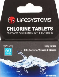 Lifesystems Chlorine Water Purification Tablets New