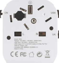 Lifeventure USB World Travel Adaptor Hot