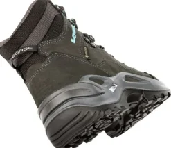 Lowa Womens Renegade GTX Mid S Boots - Narrow Width - Asphalt-Turquoise Discount