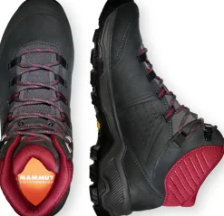 Mammut Womens Nova IV Mid GTX Boots - Black-Blood Red Discount