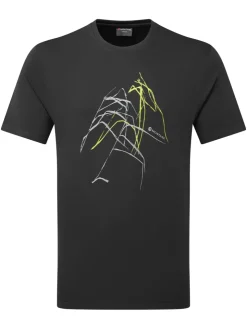 Montane Mens Abstract Mountain T-Shirt - Midnight Grey Online