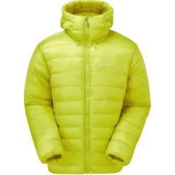 Montane Mens Alpine 850 Hooded Down Jacket - Citrus Spring Best