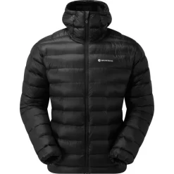 Montane Mens Alpine 850 Lite Hooded Down Jacket - Black Discount
