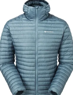 Montane Mens Alpine 850 Nano Hoodie - Stone Blue Fashion