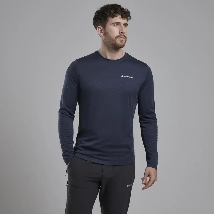 Montane Mens Dart Long Sleeve T-Shirt - Eclipse Blue Online