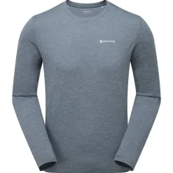 Montane Mens Dart Long Sleeve T-Shirt - Stone Blue Clearance
