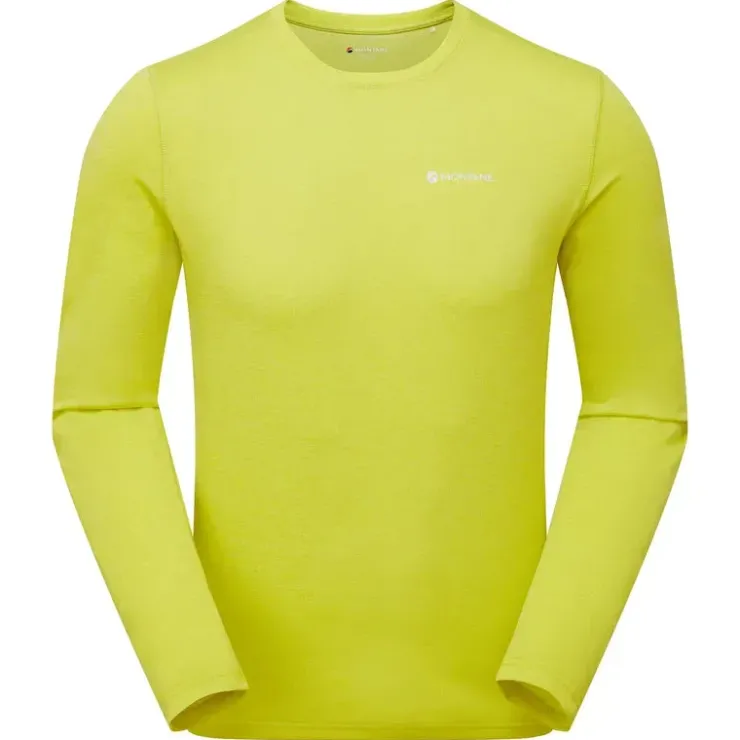 Montane Mens Dart Long Sleeve T-Shirt - Citrus Spring Hot