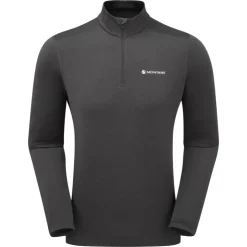 Montane Mens Dart XT Zip Neck - Midnight Grey Hot