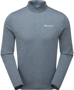 Montane Mens Dart Zip Neck - Stone Blue Hot