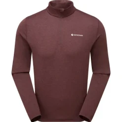 Montane Mens Dart Zip Neck - Dark Garnet Clearance