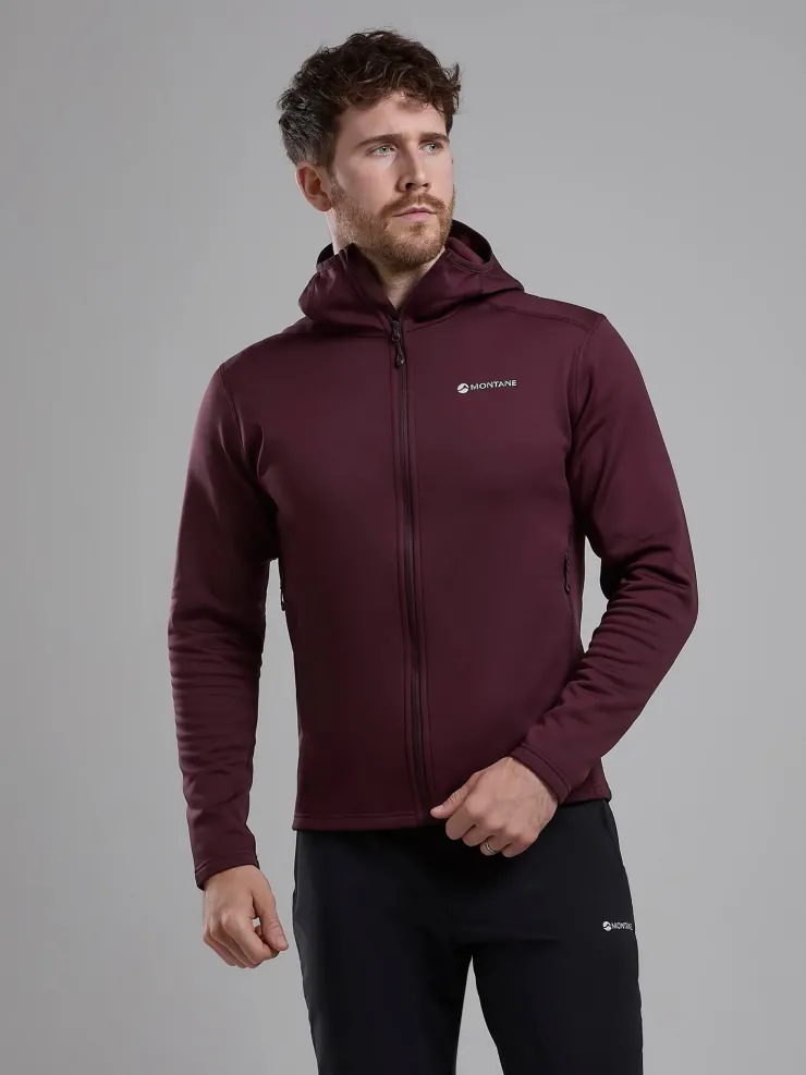 Montane Mens Fury Lite Hoodie - Dark Garnet New