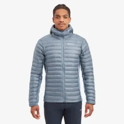 Montane Mens Icarus Lite Hoodie - Stone Blue Clearance
