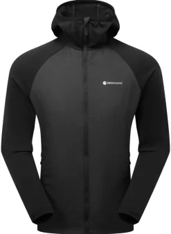 Montane Mens Sirocco Lite Hoodie - Black Hot
