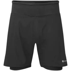 Montane Mens Slipstream Twin Skin Shorts - Black Clearance