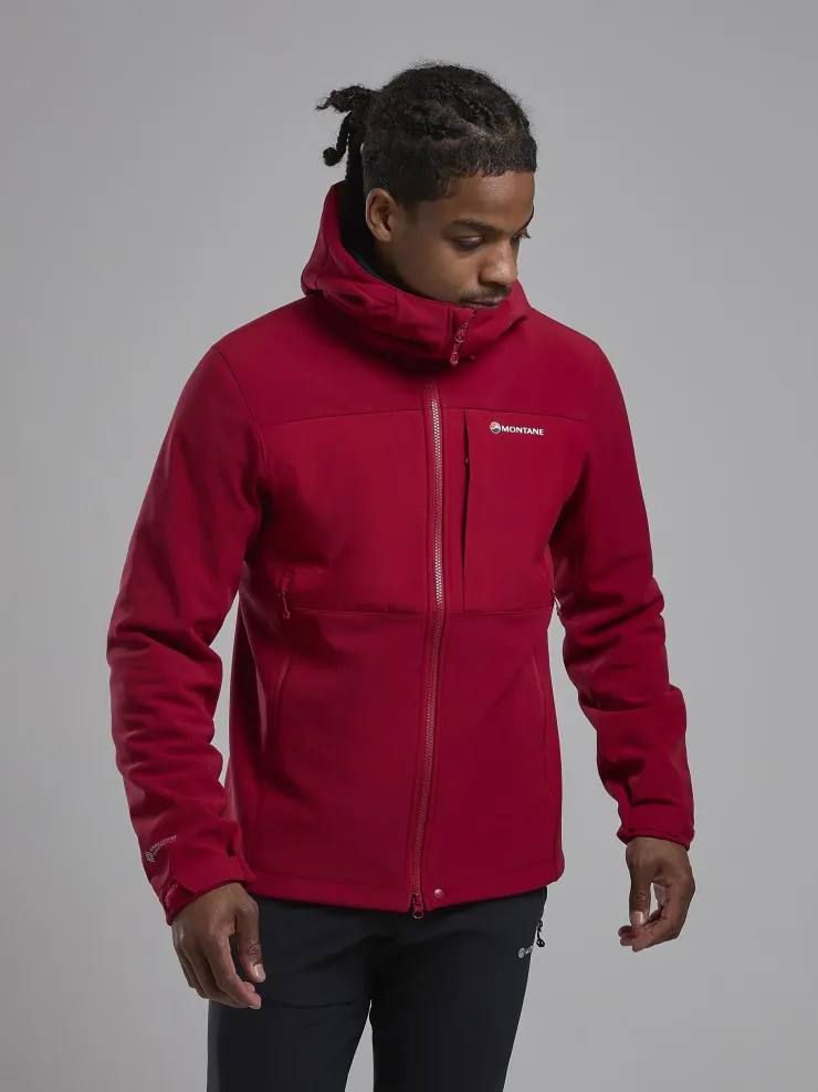 Montane Mens Windjammer XPD Hoodie - Acer Red Outlet