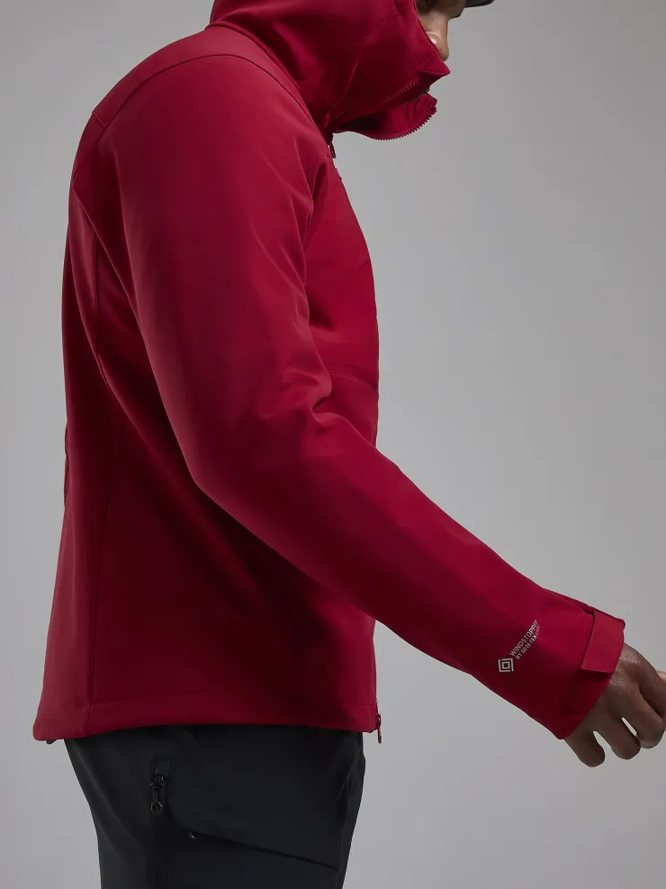 Montane Mens Windjammer XPD Hoodie - Acer Red Outlet