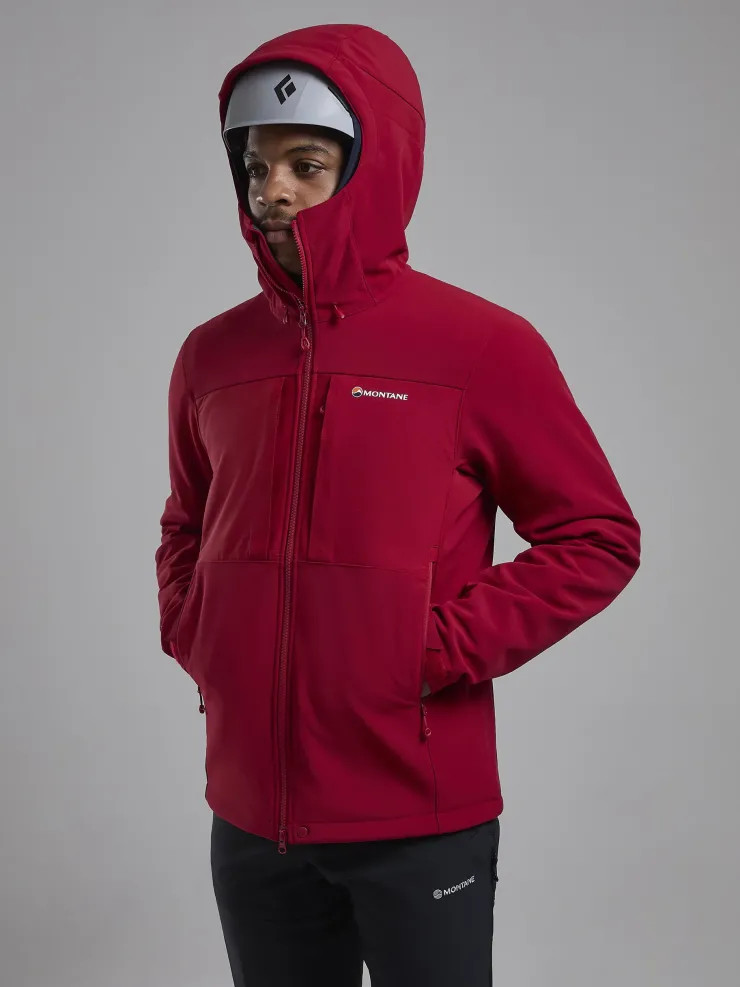 Montane Mens Windjammer XPD Hoodie - Acer Red Outlet