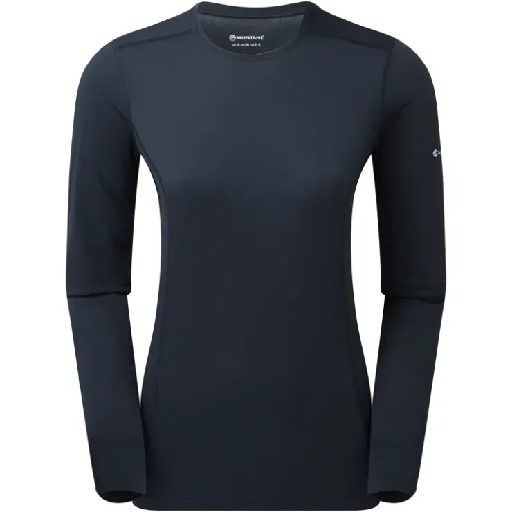 Montane Womens Dart Lite Long Sleeve T-Shirt - Eclipse Blue New
