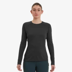 Montane Womens Dart Long Sleeve T-Shirt - Black Clearance